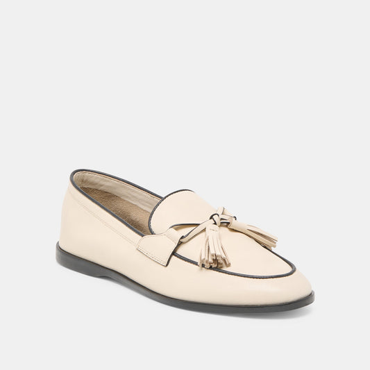 LOKLAN LOAFERS IVORY LEATHER