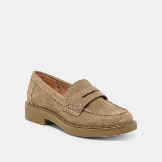 TIGGY LOAFERS OLIVE SUEDE