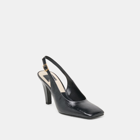 GESSIA HEELS MIDNIGHT LEATHER