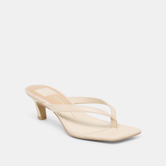 RAMIA HEELS BONE LEATHER