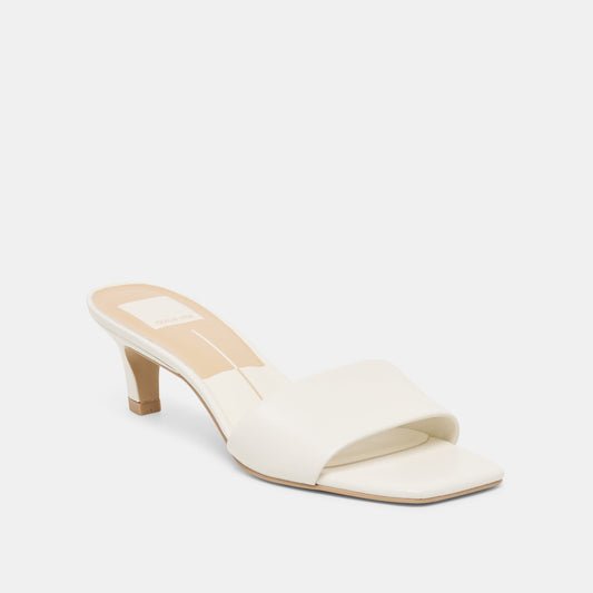 REXA HEELS TRUE WHITE LEATHER