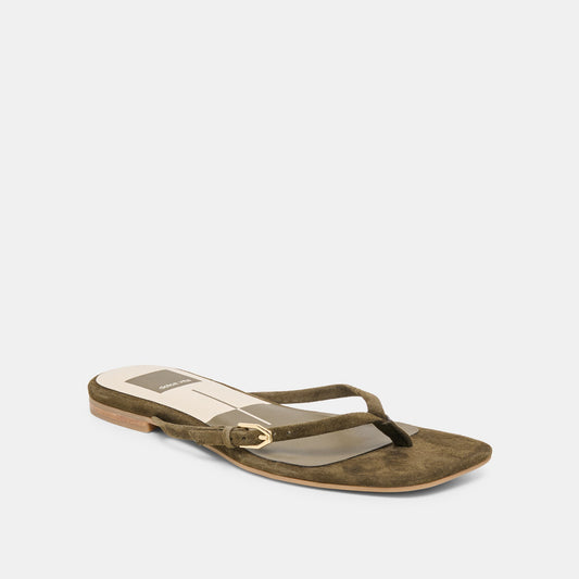 MALTA SANDALS DK OLIVE SUEDE