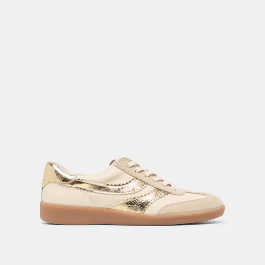 MERIT SNEAKERS WHITE GOLD LEATHER + PEARL CHARM BUNDLE