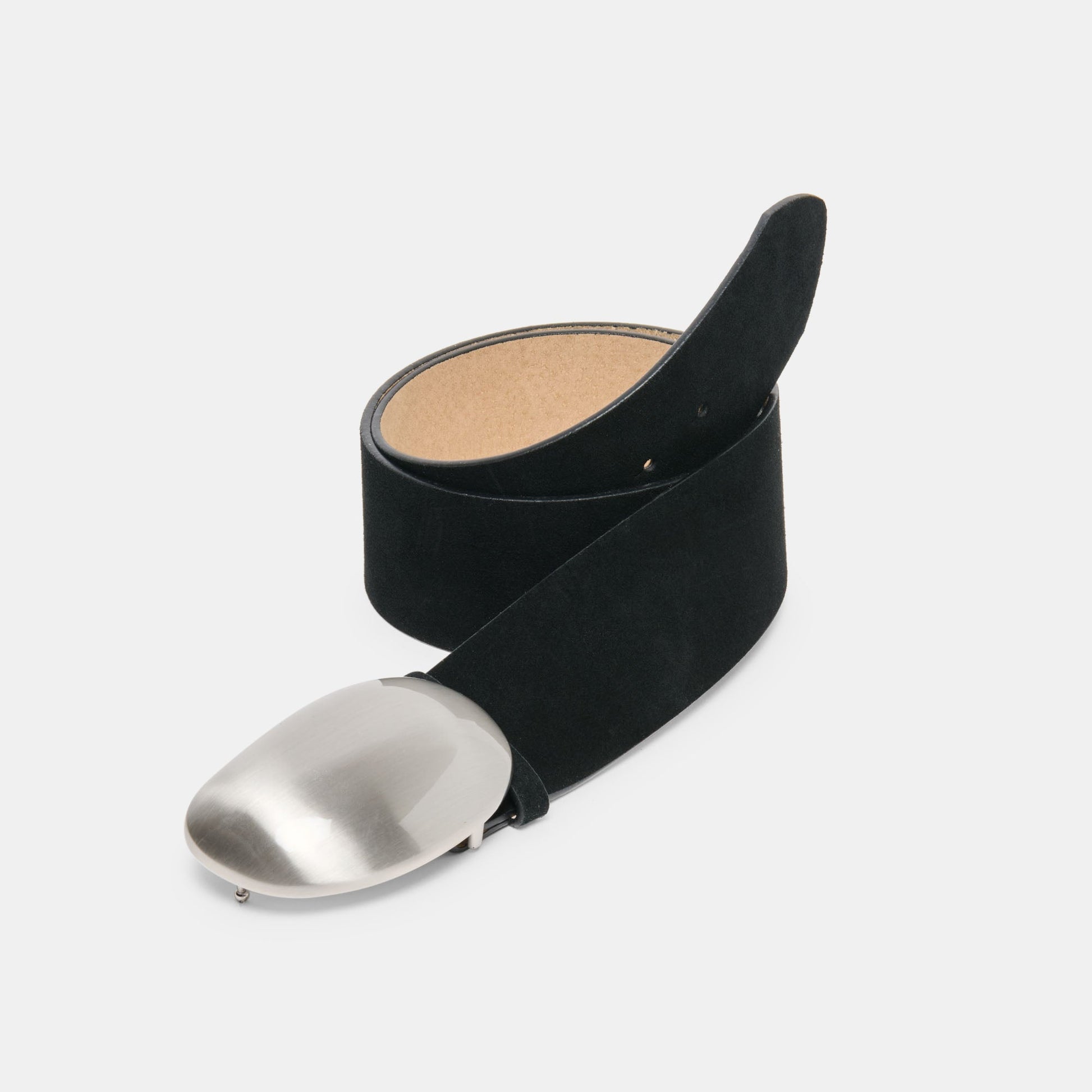 BUBBLE BUCKLE BELT BLACK NICKLE