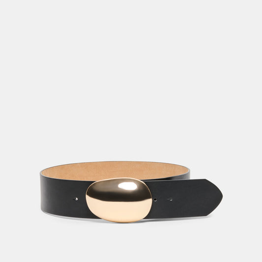 Bubble Black Gold Buckle Belt | Dolce Vita
