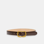 Braided Mahogany Gold Buckle Belt | Dolce Vita