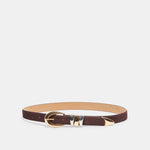 Mixed Metal Mahogany Buckle Belt | Dolce Vita