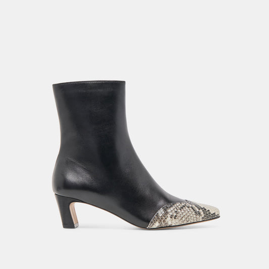 Anika Black Multi Leather Boots | Dolce Vita