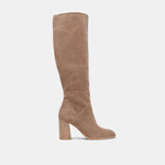 FYNN Boots Truffle Suede | Knee-High Truffle Suede Boots