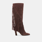 Giano Mahogany Suede Boots | Dolce Vita