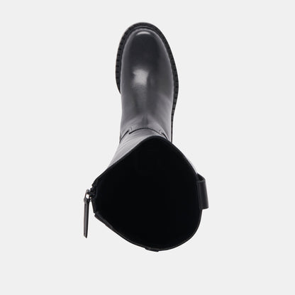 GLORY H2O EXTRA WIDE CALF BOOTS BLACK LEATHER