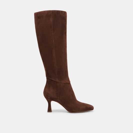 Gyra Extra Wide Calf Brown Suede Boots | Suede Wide Calf Boots