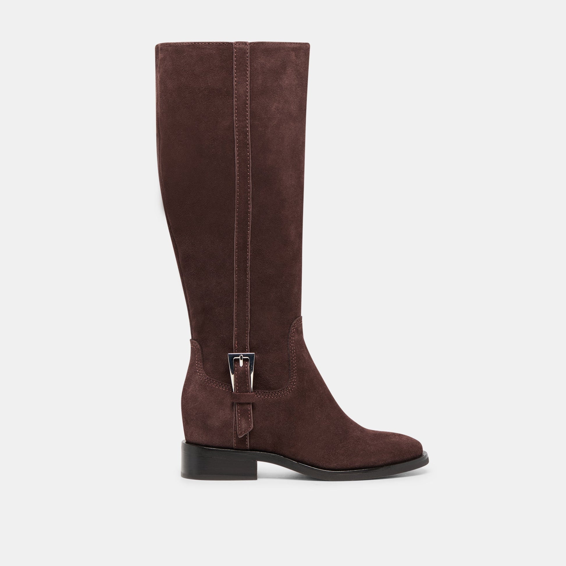 Kilian H2O Waterproof Mahogany Suede Wide Calf Boots | Dolce Vita