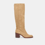 Lucyle Wide Calf Dk Taupe Suede Boots | Dolce Vita