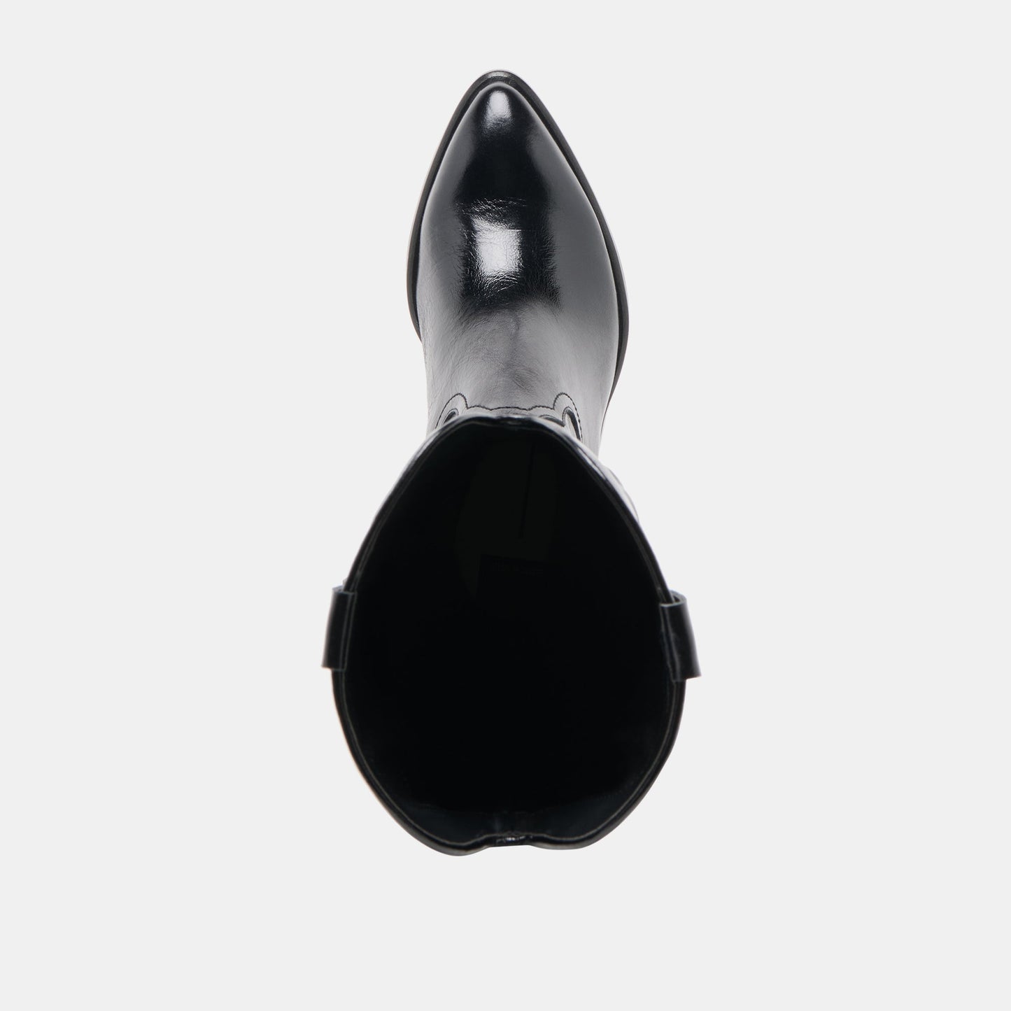 MIRLA WIDE CALF BOOTS BLACK LEATHER