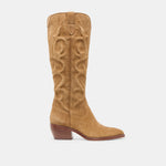Mirla Lt Brown Suede Boots | Dolce Vita