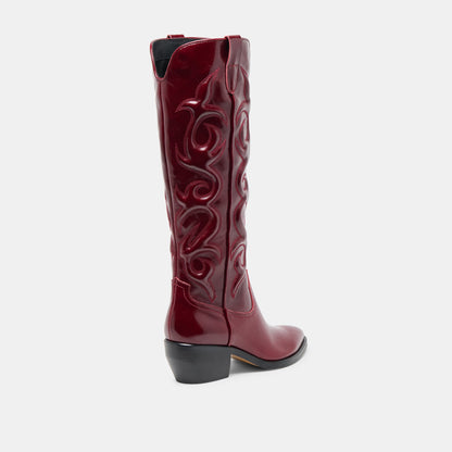 MIRLA BOOTS OXBLOOD LEATHER