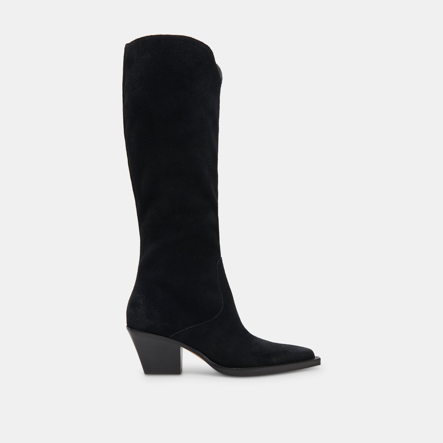 Raj Extra Wide Calf Onyx Suede Boots | Suede Wide Calf Boots