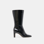 Riggs Wide Calf Black Leather Boots | Dolce Vita