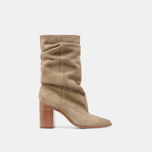 Talina Olive Suede Wide Calf Boots | Dolce Vita