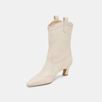 TAVLA BOOTS OFF WHITE LEATHER