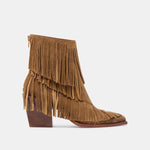 Torey Chestnut Suede Booties | Dolce Vita