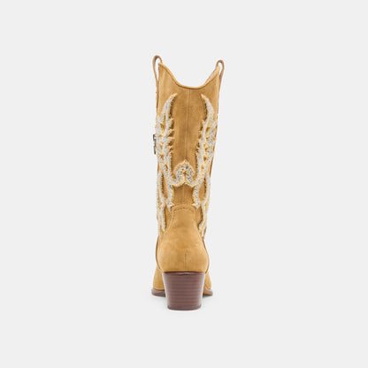 VILA BOOTS CARAMEL SUEDE
