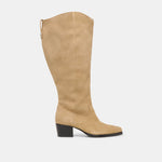 Virona H2O Waterproof Dk Taupe Suede Extra Wide Calf Boots | Dolce Vita