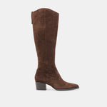 Virona H2O Waterproof Dk Brown Suede Boots | Dolce Vita