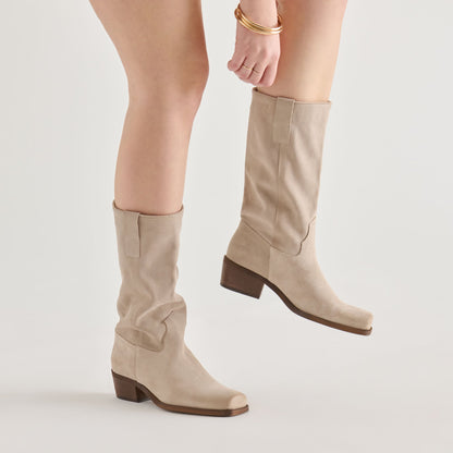 ROMIE BOOTS LT TAUPE SUEDE