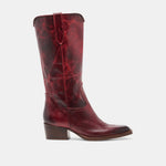 VIGLA Garnet Leather Pointed-Toe Western Boots | Dolce Vita