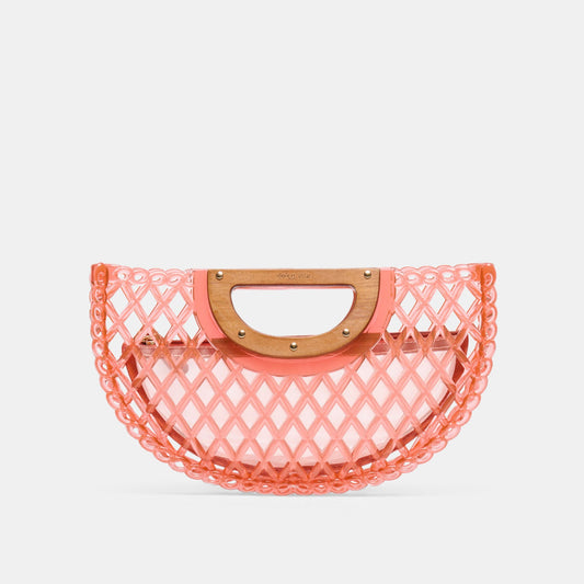 Solandra Coral Jelly Clutch | Dolce Vita