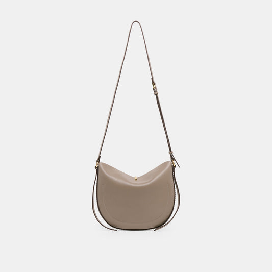Burano Grey Leather Crossbody | Dolce Vita