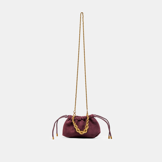 Cleo Burgundy Suede Crossbody | Dolce Vita