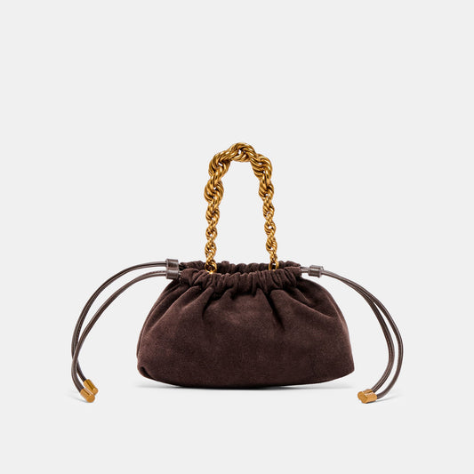 Cleo Espresso Suede Crossbody | Dolce Vita