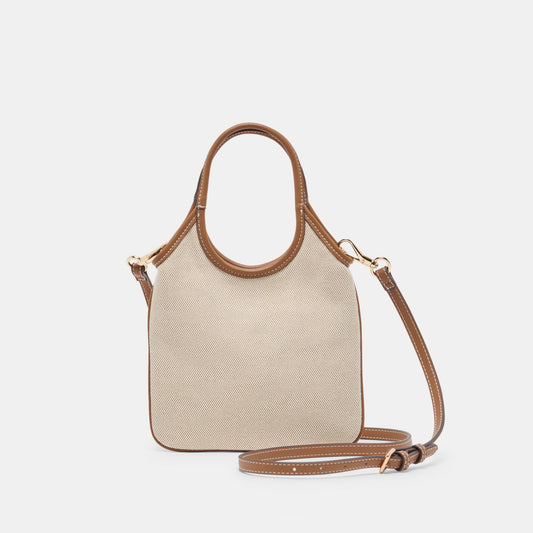 SYLVENE Natural Canvas Removable Crossbody Handbag | Dolce Vita