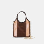 SYLVENE Chocolate Mesh Removable Crossbody Handbag | Dolce Vita
