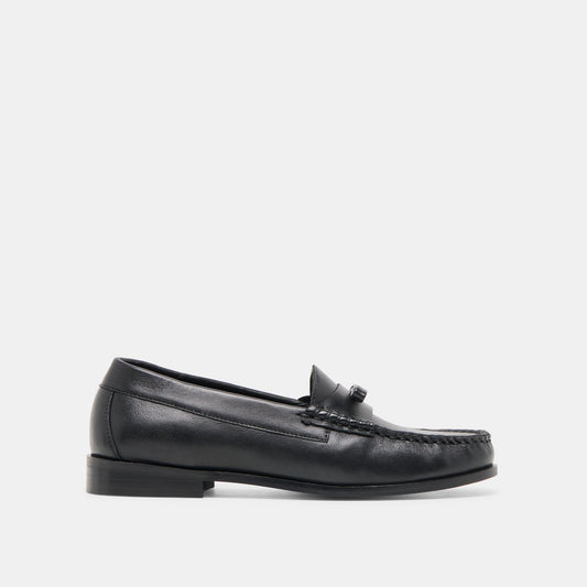 Barney Black Leather Loafers | Dolce Vita