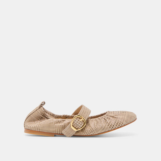 Caely Herringbone Printed Suede Ballet Flats | Dolce Vita
