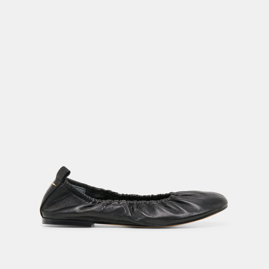 Conrad Black Leather Ballet Flats | Dolce Vita
