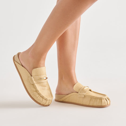 JODERO FLATS LT NATURAL RAFFIA