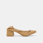 Karmin Dk Taupe Suede Heels | Dolce Vita