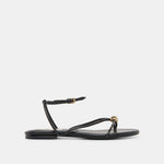 Kenley Black Leather Sandals | Dolce Vita