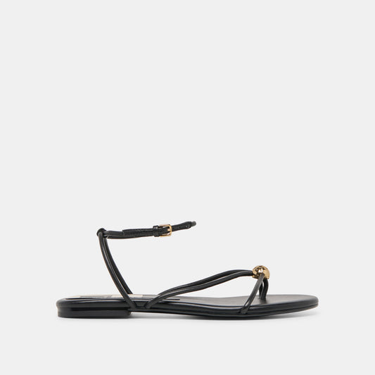 Kenley Black Leather Sandals | Dolce Vita