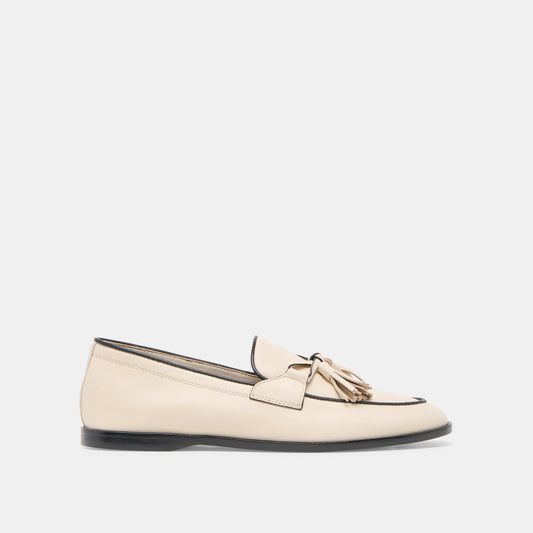 Loklan Ivory Leather Loafers | Dolce Vita