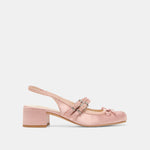 Loris Blush Satin Heels | Dolce Vita