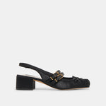 Loris Onyx Satin Heels | Dolce Vita
