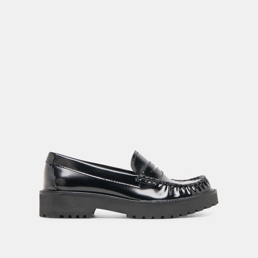 Merek Midnight Boxleather Loafers | Dolce Vita