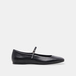 REYES Black Leather Mary-Jane Ballet Flats | Dolce Vita