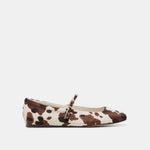 Reyes Cocoa Taurus Calf Hair Ballet Flats | Dolce Vita